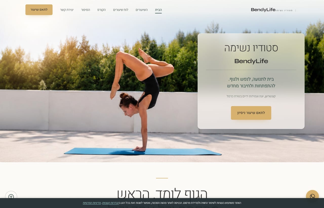 האתר של מורן אור · BendyLife